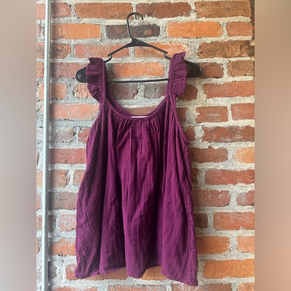 Terra & Sky Women's Plus Size Ruffle Strap Tank Top - Picture 1 of 8